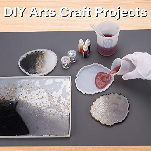 Gartful Silicone Mat Dark Gray 27.6" x 19.7", Silicone Craft Sheet Large, Silicone Pad Desk Work Mat, Countertop Protector, Table Placemat, Resin Gartful