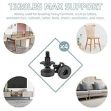 Heavy Duty Furniture Levelers, 4 Pack 3/8"-16 Threaded Leveling Feet Furniture Levelers Table Feet Adjustable Leg Levelers for Table/ LITLANDSTAR