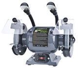 Genesis GBG600L 6" Bench Grinder with Dual, Flexible Lights and Eye Shield , Gray Genesis