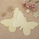 Blank Butterfly Wood Slices, Unfinished Wood Cutout,DIY Craft Ornaments Craft 6pcs Samanter