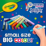 Crayola Washable Pip Squeaks Skinnies Markers, 16 Count, School Supplies, Gifts for Boys and Girls Crayola