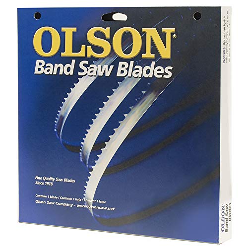 Olson Saw FB23193DB 1/2 by 0.025 by 93-1/2-Inch HEFB Band 3 TPI Hook Saw Blade - WoodArtSupply