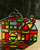 Agirlgle Wood Building Blocks Set for Kids 24 Pcs Rainbow Stacker Stacking Game Construction Toys Set Preschool Colorful Learning Educational Toys - Agirlgle