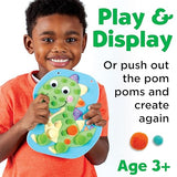 Creativity for Kids Pom Pom Pictures: Dinosaurs - Toddler Learning Toys, Sensory Play for Ages 3+ Creativity for Kids