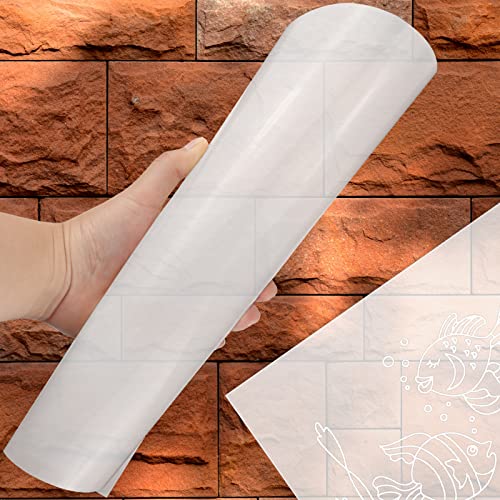 FSWCCK 25pcs 10mil 12 x 12 Inch Milky Translucent Blank Stencil Material Mylar Template Sheets, PET Blank Stencils Sheets for Cricut, Laser Cutting, FSWCCK