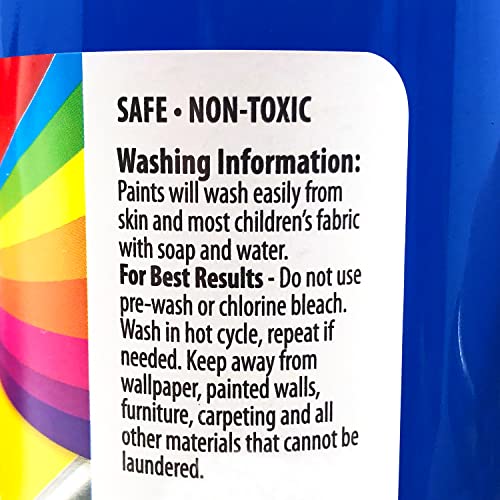 Cra-Z-Art Washable Tempera Paint Bulk Pack 10ct, Assorted Colors 8oz each bottle Cra-Z-Art