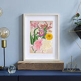 Cayway 11 Pack Paper Making Screen Kit Include 5 PCS Wooden Paper Making Mold Frame, Dried Flowers, Replace Mesh Cloth, Spoon Stirrer and Tweezers Cayway