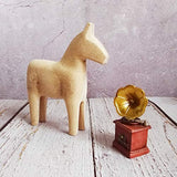 EXCEART Unfinished Wood Animal Ornament Blank Wood Horse Peg Doll Figure Cutout Table Statue Model Desktop Centerpiece for Kids DIY Painting Home EXCEART