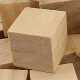 KEILEOHO 100 PCS 1.25 Inch Small Wooden Blocks, Unfinished Wooden Cubes, Solid Blank Square Blocks for Crafts, Painting, Puzzle Making, Decorating, KEILEOHO