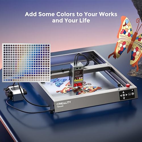 Official Creality Laser Engraver 40W, Falcon 2 Laser Cutter, 25000mm/min Speed DIY Laser Engraving Machine with Air Assist for Wood, Metal, Acrylic, Creality