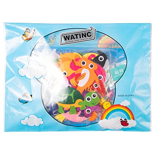 WATINC Dinosaur Felt-Board Stories Set 3.5Ft 37Pcs Preschool Dinosaurs Classification Storytelling Flannel Roar Volcano Ancient Animal Theme Early WATINC