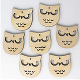 ALL SIZES BULK (12pc to 100pc) Unfinished Wood Laser Cutout Owl Dangle Earring Jewelry Blanks Shape Crafts Made in Texas Texan Wood Crafts