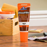 Elmer's E855 Carpenter's Wood Filler, 3.25-Ounce Tube, White - 6 Pack Elmer's