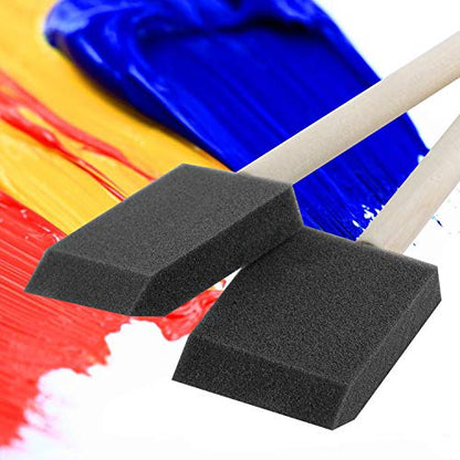 Bates- Foam Paint Brushes, Sponge Brushes, Sponge Paint Brush, Foam Brushes, Foam Brushes for Painting, Foam Brushes for Staining, Paint Sponges, - WoodArtSupply