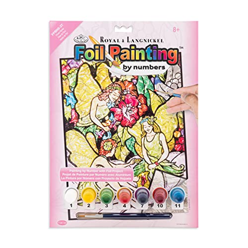 Royal & Langnickel Foil by Numbers Painting Kit, Flower Fairies - WoodArtSupply