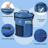 MIAOKE 79pc Crochet Kit, Large Knitting Bag Yarn Storage Organizer, Knitting & Crochet Supplies, Waterproof Crochet Bag, Crochet Accessories, Crochet MIAOKE