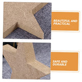 Abaodam 12 Pcs Wooden Star Ornament Unfinished Wood Star Cutouts Blank Star Cutout Farmhouse Xmas Table Blocks Christmas Wooden Craft Christmas Decor Abaodam