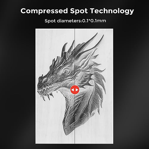 Comgrow Z1 Pro 20W Output Laser Engraver for Wood and Metal with Air Assist,Laser Cutter and Engraver Machine 25000mm/Min Engraving Speed and App Comgrow