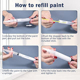 LANBEIDE Refillable Touch Up Paint Pens, 3Pcs Paint Brush Pens for Walls Repair, Furniture Repair Kit for Drywall, Wood Floors, Cabinets, Windows, LANBEIDE