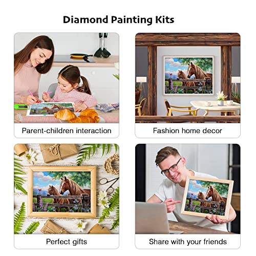 avpdupu horse diamond painting art kits for adults and kids,5d