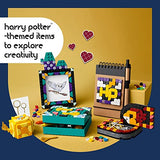 LEGO DOTS Hogwarts Desktop Kit 41811, DIY Harry Potter Back to School Accessories and Supplies, Desk Décor Items and Patch Sticker, Crafts Toys LEGO