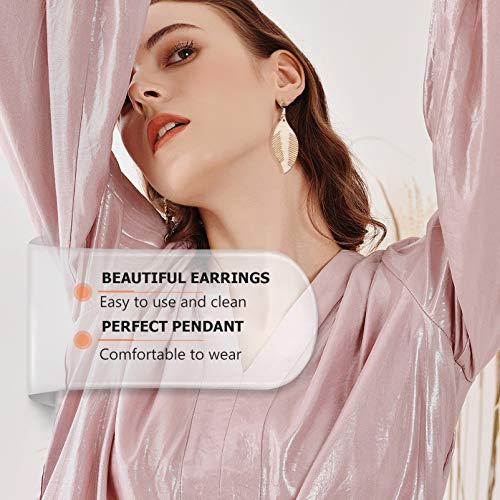 ARTIBETTER 70 Sets Unfinished Wooden Earring Pendants Blank Dangle Earrings Wood Charms Painting Wooden Earrings for DIY Crat Jewelry Making ARTIBETTER