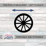 Wagon Wheel Wood Cutouts for crafts, Laser Cut Wood Shapes 5mm thick Baltic Birch Wood, Multiple Sizes Available Elliefont Styles
