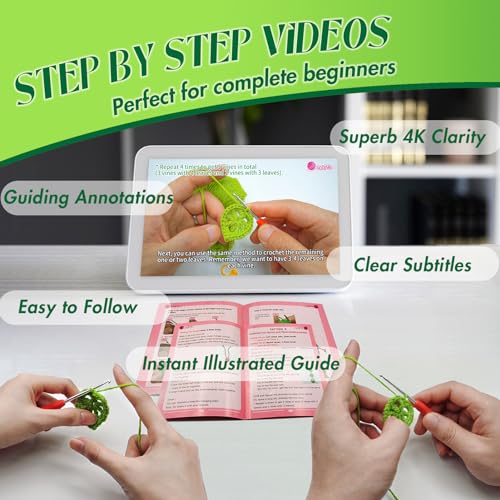 SGIBYN Crochet Kit for Beginners with Step-by-Step Video Tutorials,Beginners Starter Crochet Succulent Plant Kit for Adults Kids,Learn to Crochet Set SGIBYN