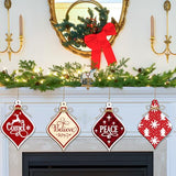 Large Christmas Wooden Ornaments to Paint 10Pcs, DIY Blank Unfinished Bell Wood Cutout Ornament for Crafts Hanging Decorations, Halloween Sophena