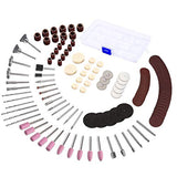 𝟭𝟰𝟭𝗣𝗰𝘀 𝗥𝗼𝘁𝗮𝗿𝘆 𝗧𝗼𝗼𝗹 𝗔𝗰𝗰𝗲𝘀𝘀𝗼𝗿𝗶𝗲𝘀 𝗞𝗶𝘁 - GOXAWEE 1/8-inch Shank All Purpose Power Tool Accessory Set Universal Fitment for Easy Drilling Sawing Sanding GOXAWEE