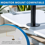 Mount-It! Electric Standing Desk Converter with 38" Tabletop, Height Adjustable Sit Stand Desk Riser, Motorized Desk Riser with Keyboard Tray and Mount-It!