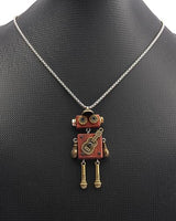 joymiao Wood Pendant Necklace Steampunk Necklace Chunky Gold Necklace Western Long Wooden Neckalce Hippie Choker Necklaces for Women joymiao
