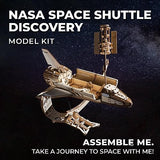 UGEARS NASA Space Shuttle Discovery - Wooden Models to Build for Adults - Space Shuttle Model Kit - Mechanical 3D Puzzle Wooden Model Kit for Adults UGEARS