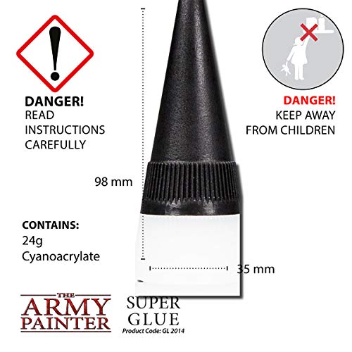 The Army Painter Super Glue - CA Glue for Miniatures and Small Parts - Strong Bond Model Glue, 20 ml - WoodArtSupply