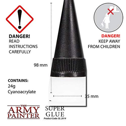 The Army Painter Super Glue - CA Glue for Miniatures and Small Parts - Strong Bond Model Glue, 20 ml - WoodArtSupply