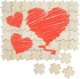 AUEAR, Unfinished Wooden Blank Jigsaw Freeform Blank Wood Piece for DIY for Crafts Arts Card Making (50 Pack) AUEAR