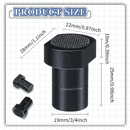 WILLBOND 10 Pcs Bench Dogs 19 mm Bench Dog Clamp Aluminum Alloy Bench Dog with Non Slip Pad MFT Table Stop Woodworking Accessories for 3/4 Inch WILLBOND