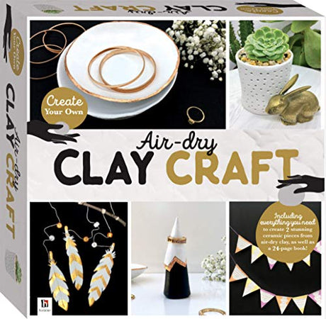 Air-Dry Clay Craft Box Set-This Complete Starter Kit includes all you need to create Stunning Ceramic Pieces Hinkler