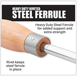 Savannah 3 Piece Carbide Mini Turning Tool Set with Flush Fit Comfort Grip Hardwood Handles | Steel Riveted Ferrules and 2 ea Round 2 ea 4 inch Savannah