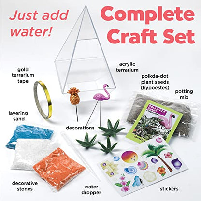 Creativity for Kids Tropical Terrarium Craft Kit - Kids Terrarium Kit for Ages 7+, STEAM Activity - WoodArtSupply