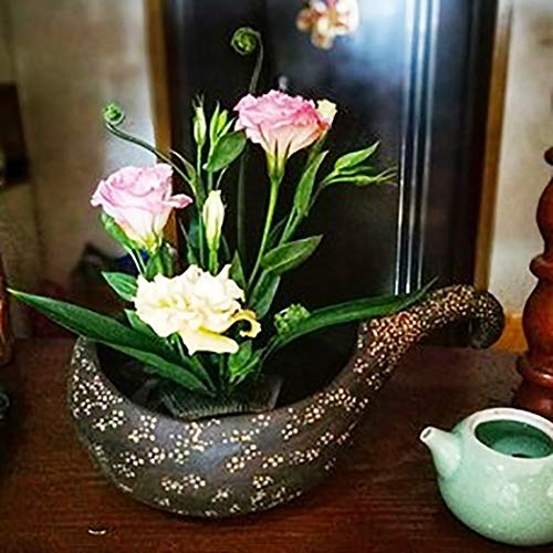 JUSTDOLIFE Flower Frogs Stainless Floral Frogs Kenzan Flower Vase Round Metal Flower Arranger Tool Pin Holder Ikebana Flower Pin Frogs for Vase - WoodArtSupply