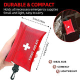 Small First Aid Kit -98 Piece First Aid Kit, Small Travel First Aid Kit Treat and Protect Most Injuries,Mini First Aid Kit Ready for Emergency at Ancestress