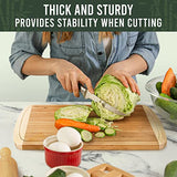 GREENER CHEF 18 Inch Extra Large Bamboo Cutting Board with Lifetime Replacements - Wood XL Cutting Boards for Kitchen - Organic Wooden Butcher Block Greener Chef