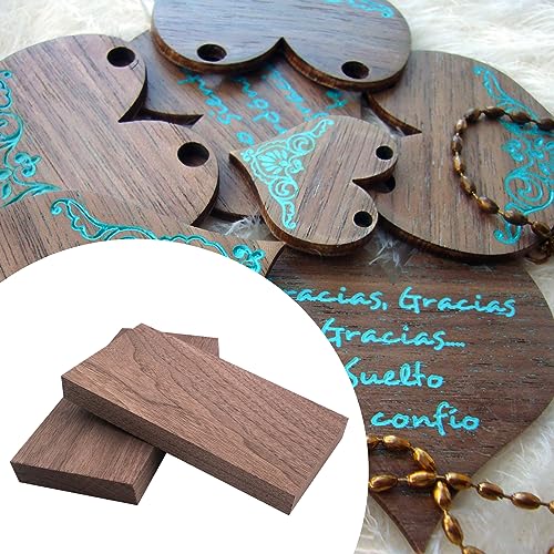 2 PCS Walnut Lumber 7/8'' x 4'' x 8'' Unfinished Walnut Wood Sheets Walnut Board for Crafts, Scroll Saw, Woodworking, School DIY Projects, Laser KeaJuidy