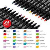 ZEYAR Permanent Markers Fabric Art Pens, Great on Bags, Shoes, T-shirts & Other Fabric Paint Materials - Child Safe & Non-Toxic For Washable Art and ZEYAR