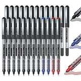 Shuttle Art RollerBall Pens, 25 Pack(21 black 2 blue 2 red) Fine Point Roller Ball Pens, 0.5mm Liquid Ink Pens for Writing Journaling Taking Notes Shuttle Art