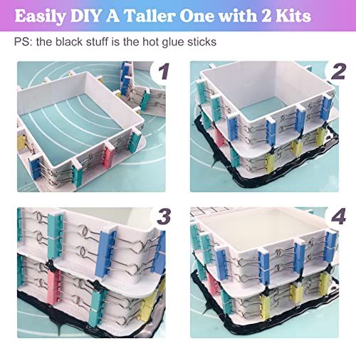 LET'S RESIN Adjustable Mold Housing for Silicone Molds Making, Silicone Mold for Resin Mold Making Silicone Rubber, Plastic Housing Frame for DIY LET'S RESIN