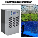 2 in 1 Water Chiller, 35L 1-3L Aquarium Heaters Aquarium Chiller for Axolotl Jellyfish Coral Reef Shrimp, 100W Smart Industrial Chiller with Pump Diydeg