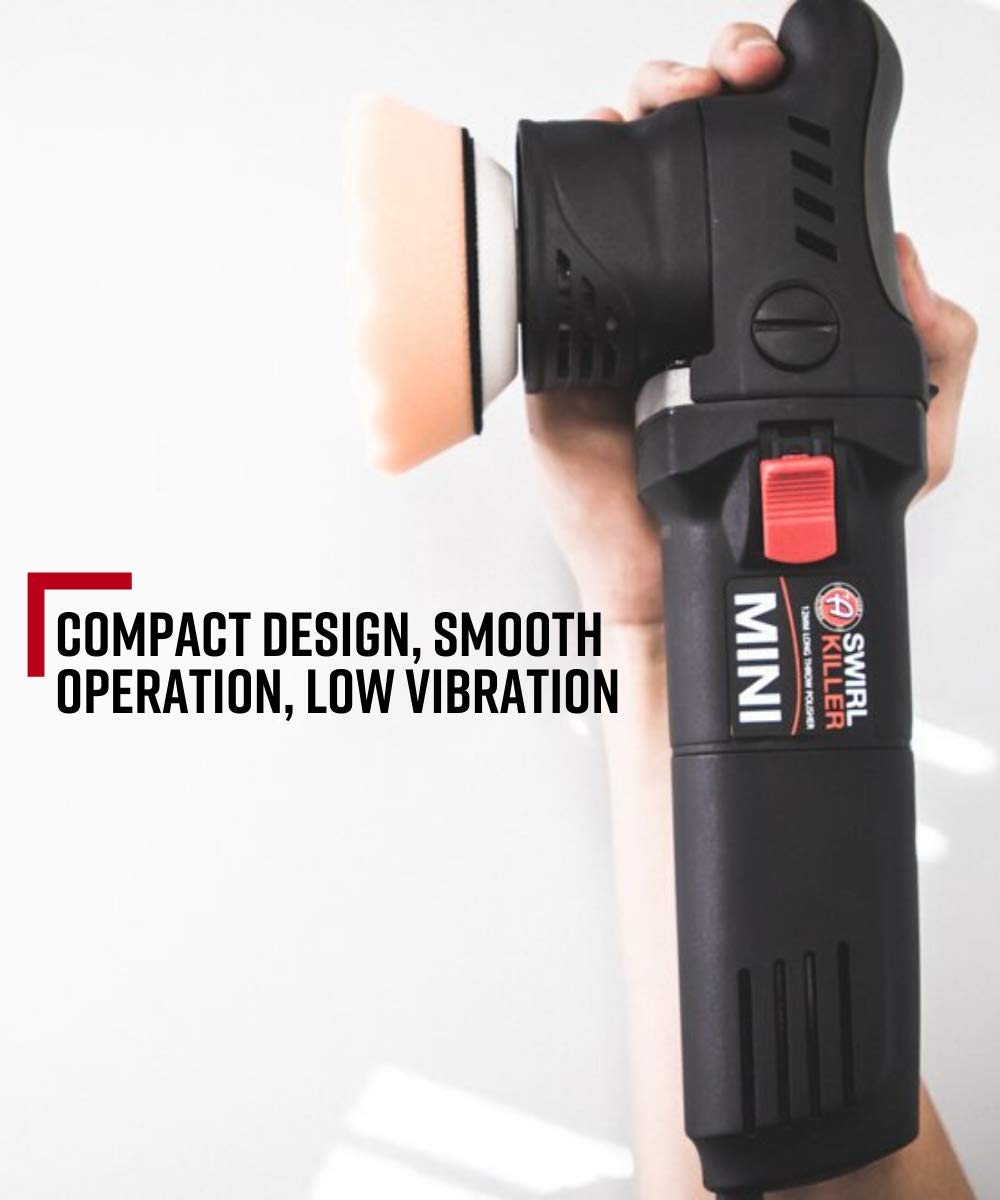 Adam's Polishes Swirl Killer 12mm Car Buffer Polisher Kit, Orbital Polishing Paint Correcting Tool, Car Scratch Remover, Correcting Polish, Use Post Adam's Polishes