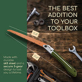 Folding Saw for Cutting Branches, 11.4", a Camping Saw Made with SK5 Steel, Folding Hand Saw, Survival Saw with a Secured Design, Folding Camp Saw LAGOM